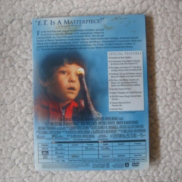Amblin Entertainment E.T. The Extra-Terrestrial DVD - Picture 2 of 2